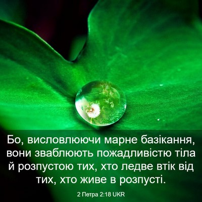 Picture 03 - 2 Петра 2:18 UKR - Бо, висловлюючи марне - Bible Verse Picture