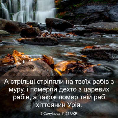 Picture 03 - 2 Самуїлова 11:24 UKR - А стрільці стріляли на - Bible Verse Picture