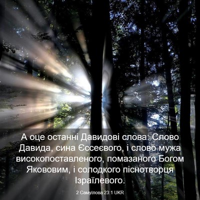 Picture 03 - 2 Самуїлова 23:1 UKR - А оце останні Давидові - Bible Verse Picture