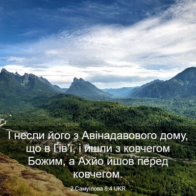 Picture 03 - 2 Самуїлова 6:4 UKR - І несли його з - Bible Verse Picture