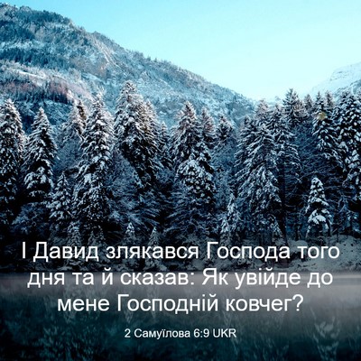 Picture 03 - 2 Самуїлова 6:9 UKR - І Давид злякався Господа - Bible Verse Picture