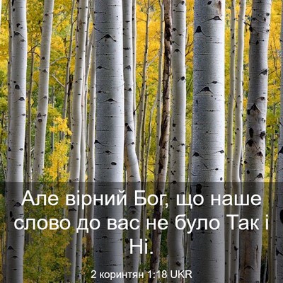 Picture 03 - 2 коринтян 1:18 UKR - Але вірний Бог, що наше - Bible Verse Picture