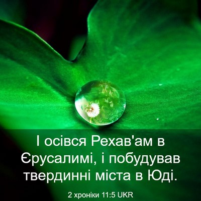 Picture 03 - 2 хроніки 11:5 UKR - І осівся Рехав'ам в - Bible Verse Picture