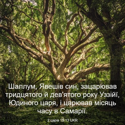 Picture 03 - 2 царів 15:13 UKR - Шаллум, Явешів син, - Bible Verse Picture