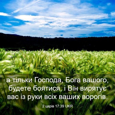 Picture 03 - 2 царів 17:39 UKR - а тільки Господа, Бога - Bible Verse Picture