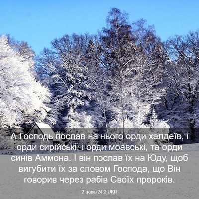 Picture 03 - 2 царів 24:2 UKR - А Господь послав на нього - Bible Verse Picture