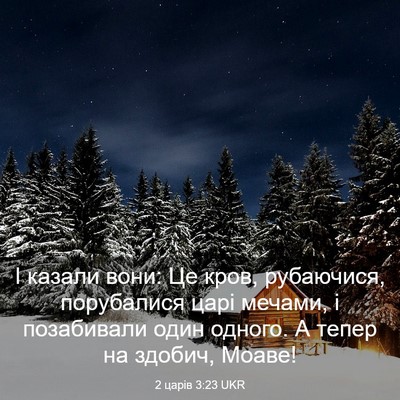 Picture 03 - 2 царів 3:23 UKR - І казали вони: Це кров, - Bible Verse Picture