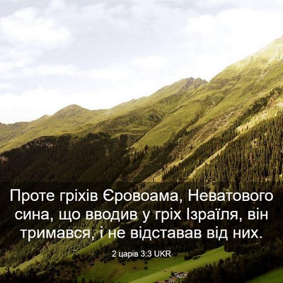 Picture 03 - 2 царів 3:3 UKR - Проте гріхів Єровоама, - Bible Verse Picture