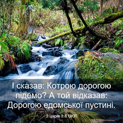 Picture 03 - 2 царів 3:8 UKR - І сказав: Котрою дорогою - Bible Verse Picture