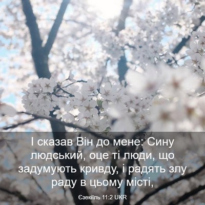 Picture 03 - Єзекіїль 11:2 UKR - І сказав Він до мене: Сину - Bible Verse Picture