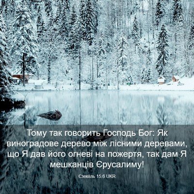 Picture 03 - Єзекіїль 15:6 UKR - Тому так говорить Господь - Bible Verse Picture