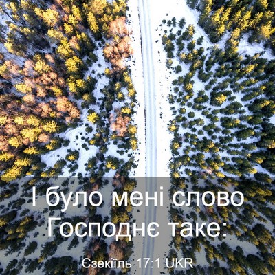 Picture 03 - Єзекіїль 17:1 UKR - І було мені слово Господнє - Bible Verse Picture