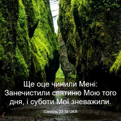 Picture 03 - Єзекіїль 23:38 UKR - Ще оце чинили Мені: - Bible Verse Picture