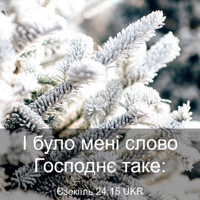 Picture 03 - Єзекіїль 24:15 UKR - І було мені слово Господнє - Bible Verse Picture