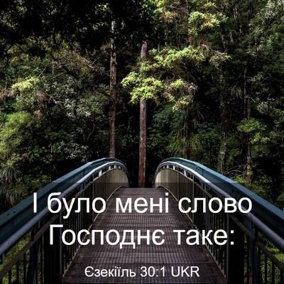 Picture 03 - Єзекіїль 30:1 UKR - І було мені слово Господнє - Bible Verse Picture