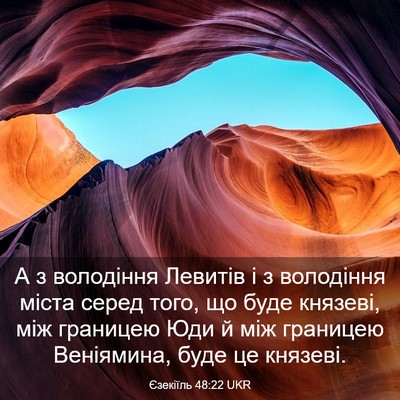 Picture 03 - Єзекіїль 48:22 UKR - А з володіння Левитів і з - Bible Verse Picture