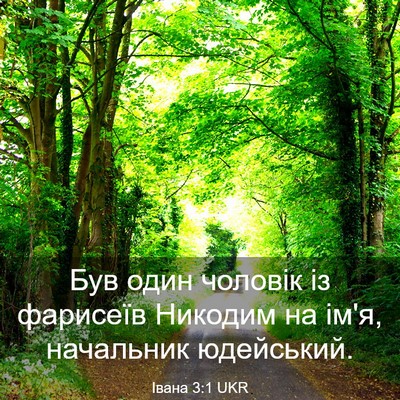 Picture 03 - Івана 3:1 UKR - Був один чоловік із - Bible Verse Picture