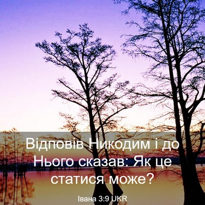 Picture 03 - Івана 3:9 UKR - Відповів Никодим і до - Bible Verse Picture