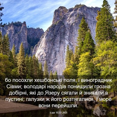 Picture 03 - Ісая 16:8 UKR - бо посохли хешбонські - Bible Verse Picture