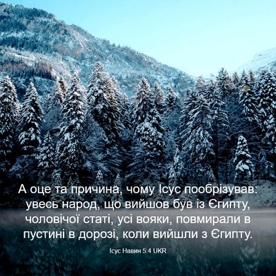 Picture 03 - Ісус Навин 5:4 UKR - А оце та причина, чому Ісус - Bible Verse Picture