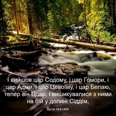 Picture 03 - Буття 14:8 UKR - І вийшов цар Содому, і цар - Bible Verse Picture