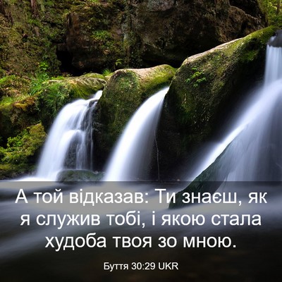Picture 03 - Буття 30:29 UKR - А той відказав: Ти знаєш, як - Bible Verse Picture
