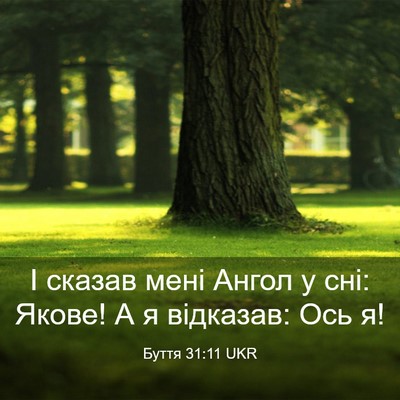 Picture 03 - Буття 31:11 UKR - І сказав мені Ангол у сні: - Bible Verse Picture