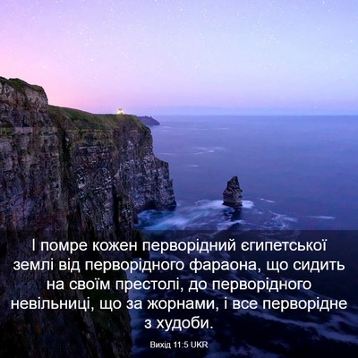 Picture 03 - Вихід 11:5 UKR - І помре кожен перворідний - Bible Verse Picture