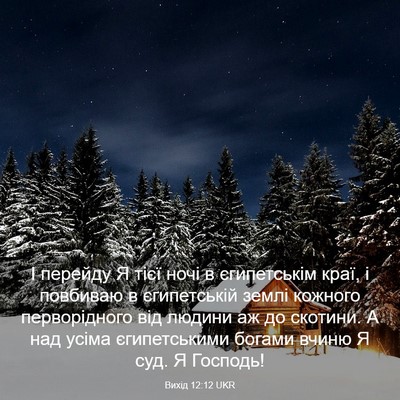 Picture 03 - Вихід 12:12 UKR - І перейду Я тієї ночі в - Bible Verse Picture