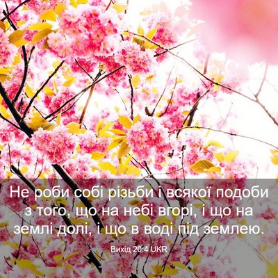 Picture 03 - Вихід 20:4 UKR - Не роби собі різьби і - Bible Verse Picture