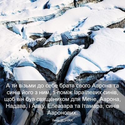 Picture 03 - Вихід 28:1 UKR - А ти візьми до себе брата - Bible Verse Picture
