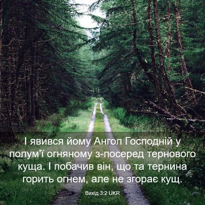 Picture 03 - Вихід 3:2 UKR - І явився йому Ангол - Bible Verse Picture