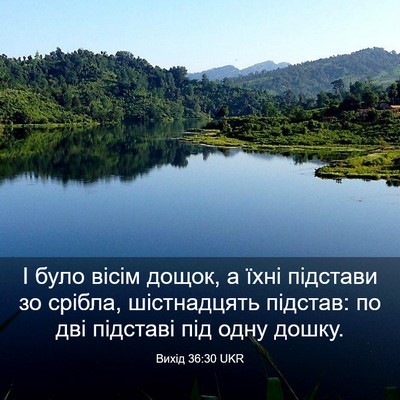 Picture 03 - Вихід 36:30 UKR - І було вісім дощок, а їхні - Bible Verse Picture