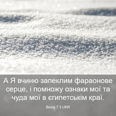 Picture 03 - Вихід 7:3 UKR - А Я вчиню запеклим - Bible Verse Picture