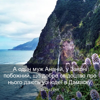 Picture 03 - Дії 22:12 UKR - А один муж Ананій, у Законі - Bible Verse Picture