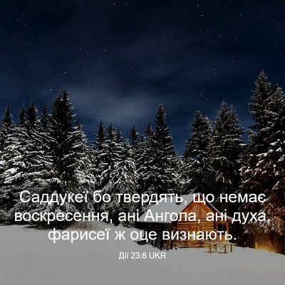 Picture 03 - Дії 23:8 UKR - Саддукеї бо твердять, що - Bible Verse Picture
