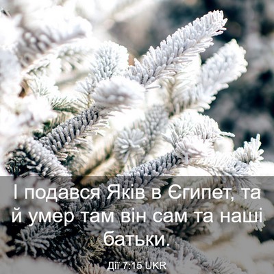 Picture 03 - Дії 7:15 UKR - І подався Яків в Єгипет, та - Bible Verse Picture
