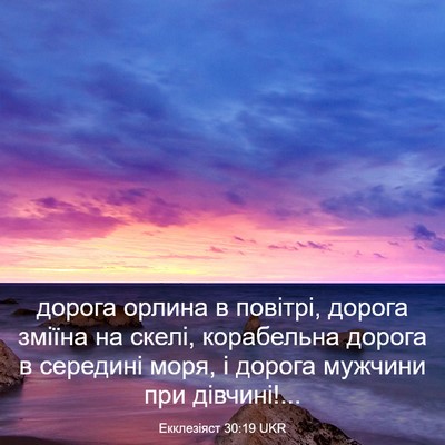 Picture 03 - Екклезіяст 30:19 UKR - дорога орлина в повітрі, - Bible Verse Picture