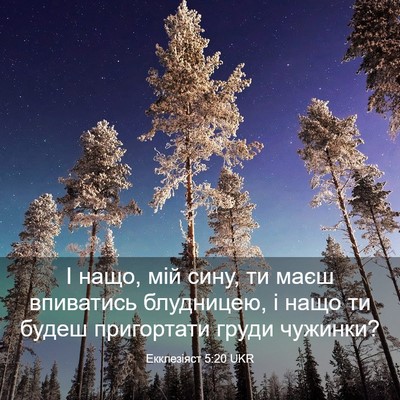 Picture 03 - Екклезіяст 5:20 UKR - І нащо, мій сину, ти маєш - Bible Verse Picture