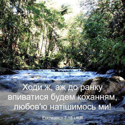Picture 03 - Екклезіяст 7:18 UKR - Ходи ж, аж до ранку - Bible Verse Picture