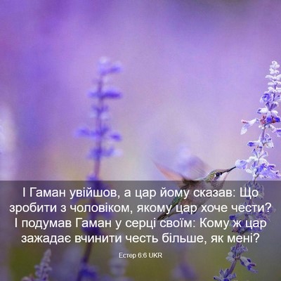 Picture 03 - Естер 6:6 UKR - І Гаман увійшов, а цар йому - Bible Verse Picture