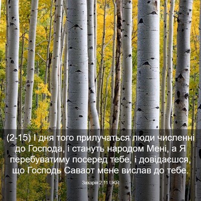 Picture 03 - Захарія 2:11 UKR - (2-15) І дня того прилучаться - Bible Verse Picture