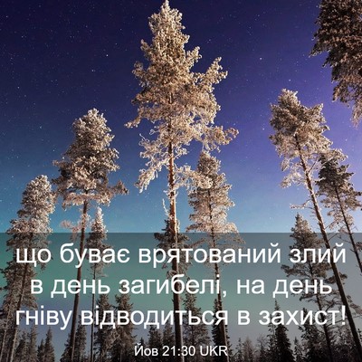 Picture 03 - Йов 21:30 UKR - що буває врятований злий в - Bible Verse Picture