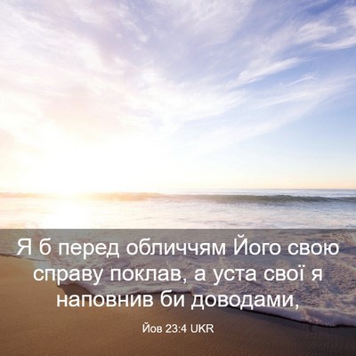 Picture 03 - Йов 23:4 UKR - Я б перед обличчям Його - Bible Verse Picture