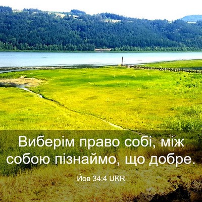 Picture 03 - Йов 34:4 UKR - Виберім право собі, між - Bible Verse Picture