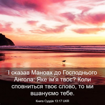Picture 03 - Книга Суддів 13:17 UKR - І сказав Маноах до - Bible Verse Picture