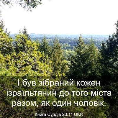 Picture 03 - Книга Суддів 20:11 UKR - І був зібраний кожен - Bible Verse Picture