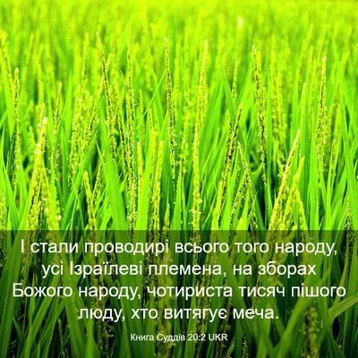 Picture 03 - Книга Суддів 20:2 UKR - І стали проводирі всього - Bible Verse Picture
