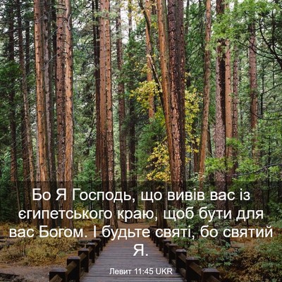 Picture 03 - Левит 11:45 UKR - Бо Я Господь, що вивів вас - Bible Verse Picture