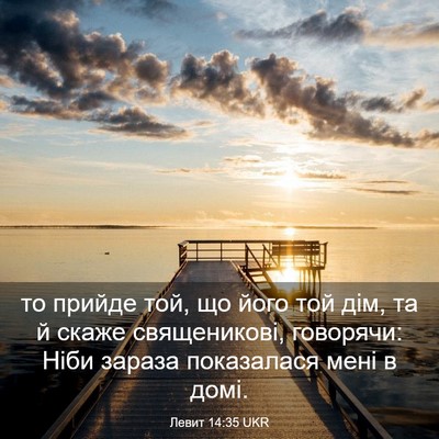 Picture 03 - Левит 14:35 UKR - то прийде той, що його той - Bible Verse Picture